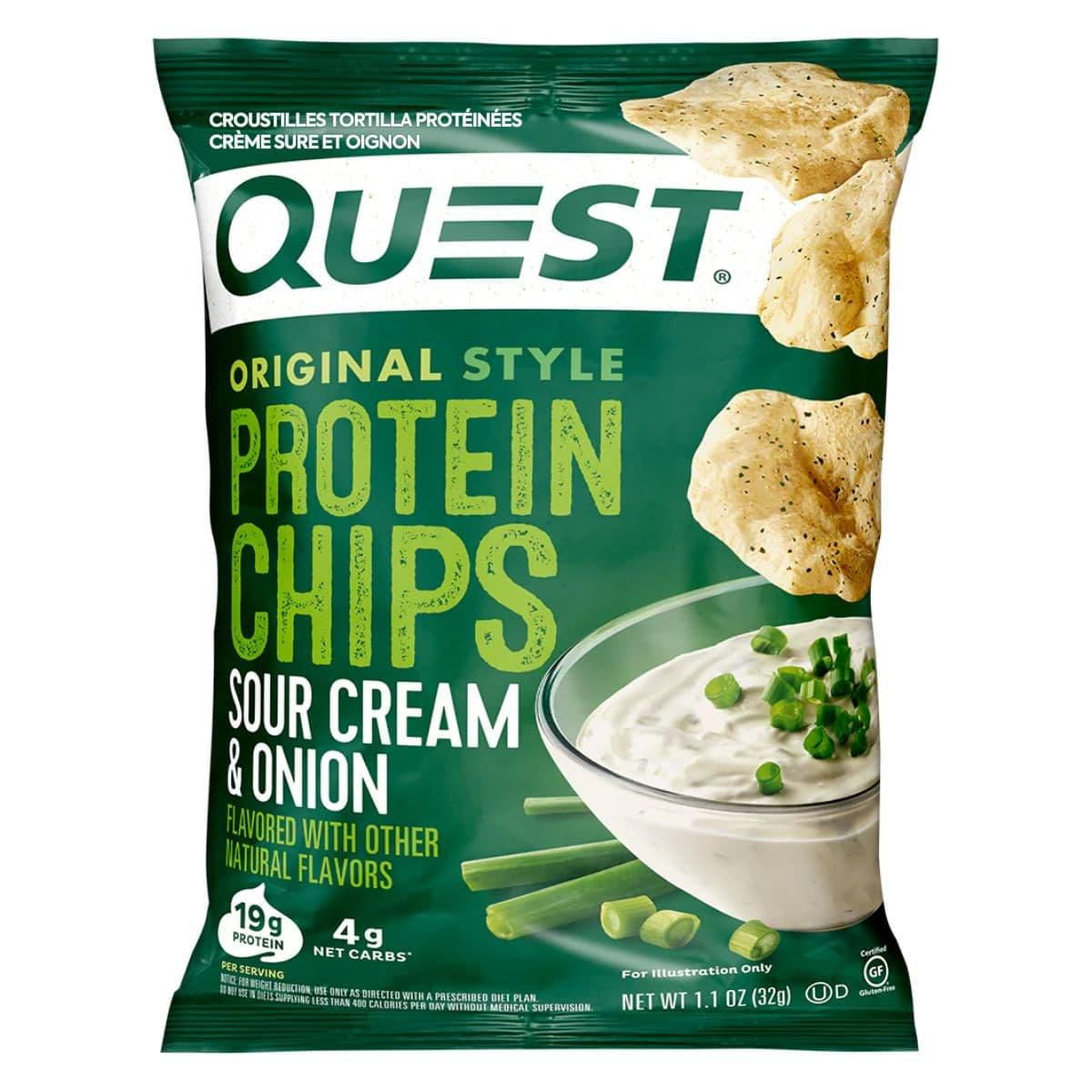 Quest Protein Chips Sour Cream & Onion (19g Protein) 32g