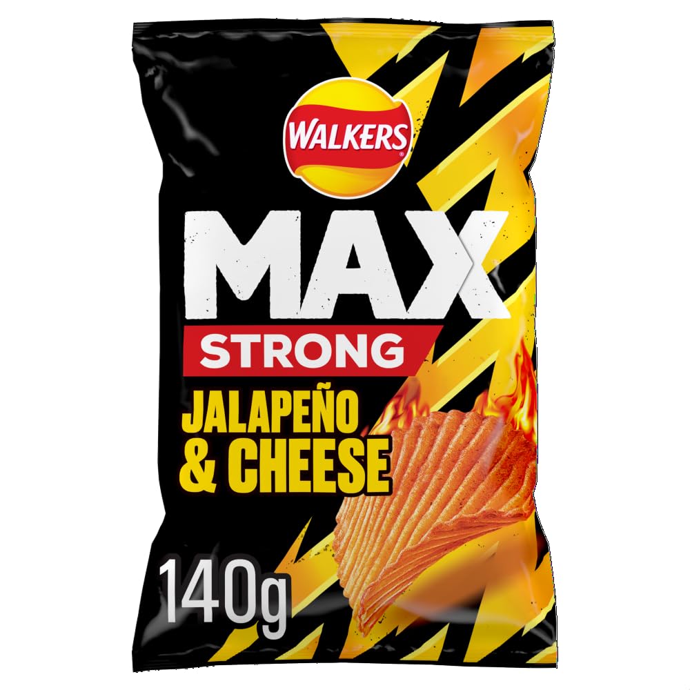 Walkers Max Strong Jalapeno 140g