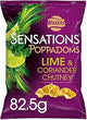 Walkers Sensations Poppadoms Lime & Coriander Chutney 82.5g