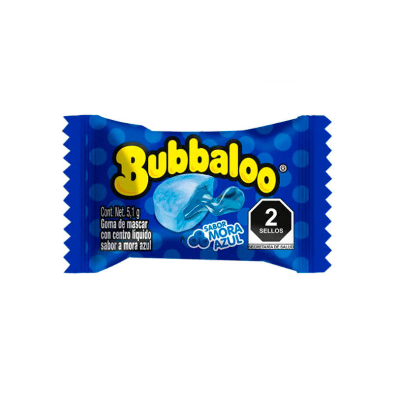 Bubbaloo Sabor Mora Azul 5.1g