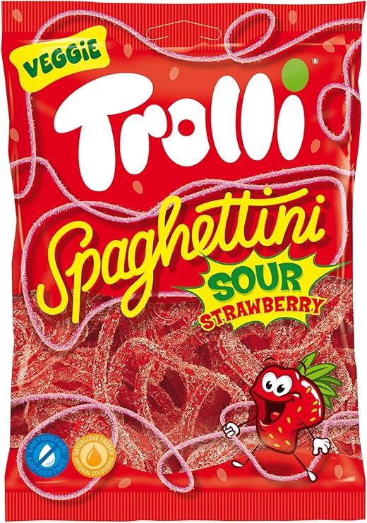 Trolli Spaghettini Sour Strawberry