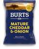 Burts Mature Cheddar & Onion 150g