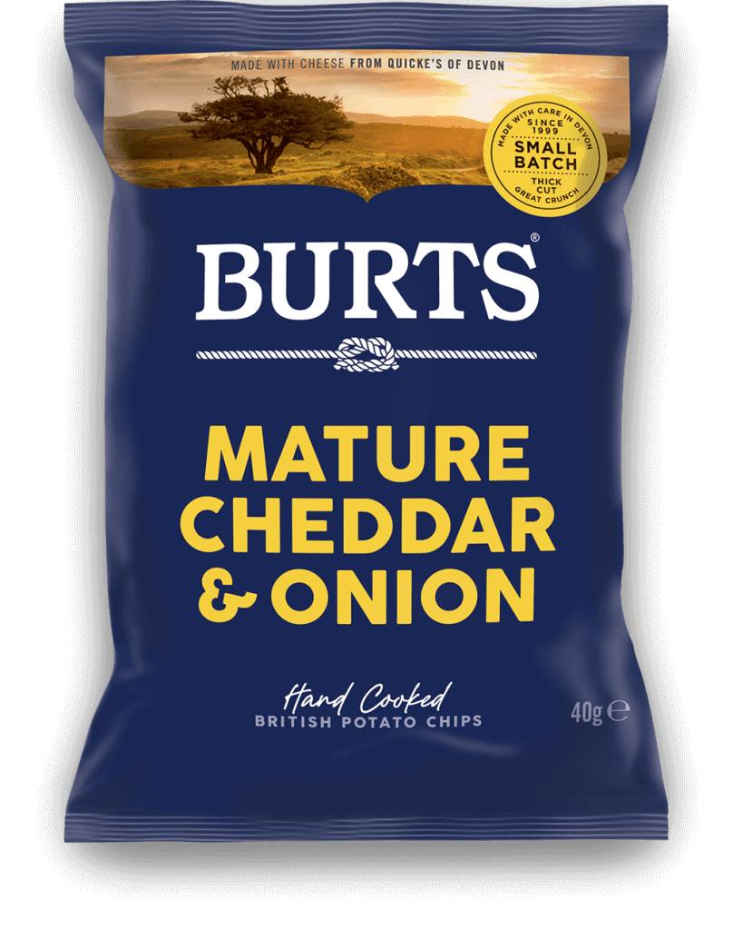 Burts Mature Cheddar & Onion 150g
