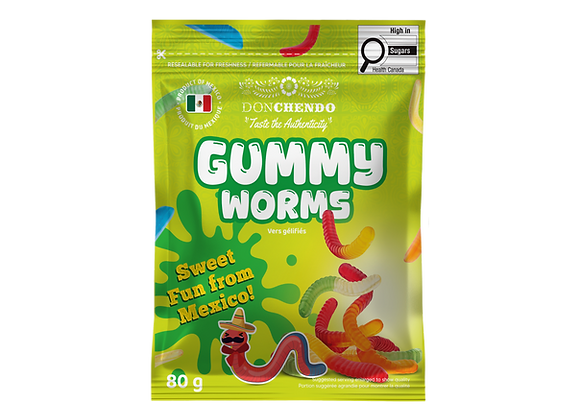 Don Chendo Gummy Worms 100g