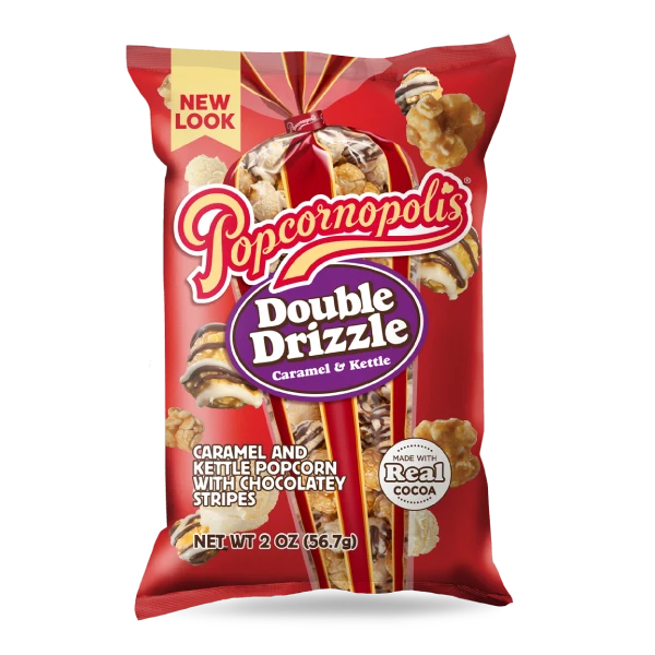 Popcornopolis Double Drizzle Caramel & Kettle Mix 43 g