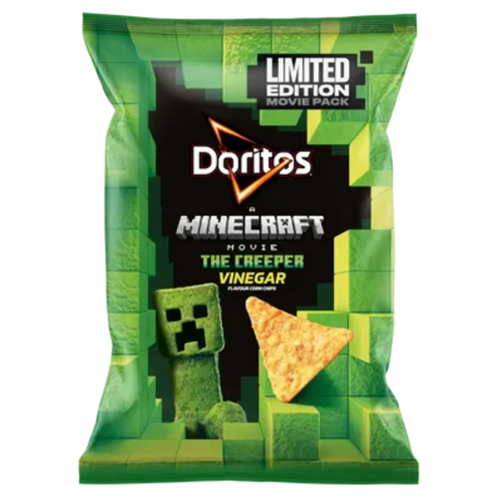 Doritos  A minecraft movie the creeper vinegar flavour corn chips