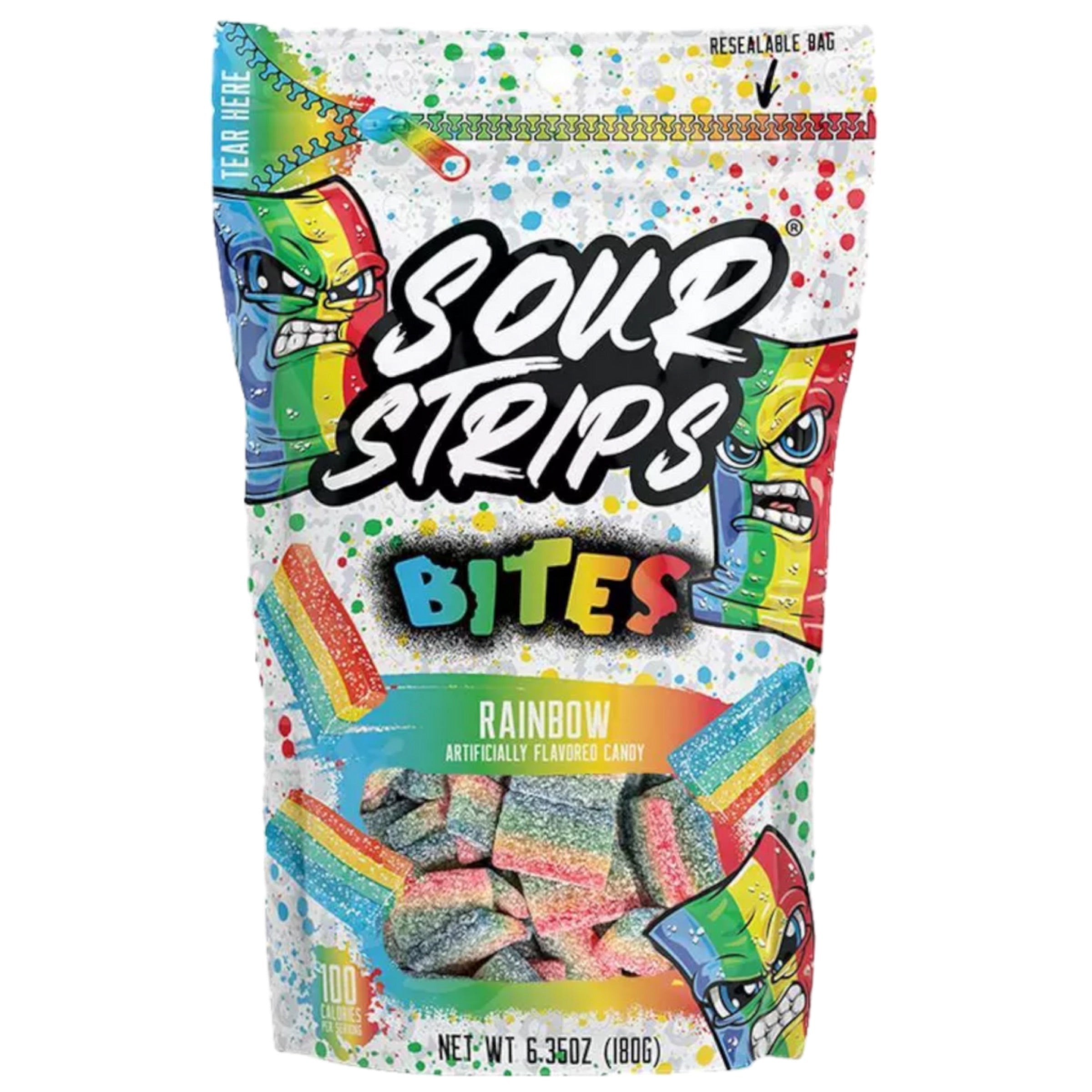 Sour Strips Bites Rainbow 180g