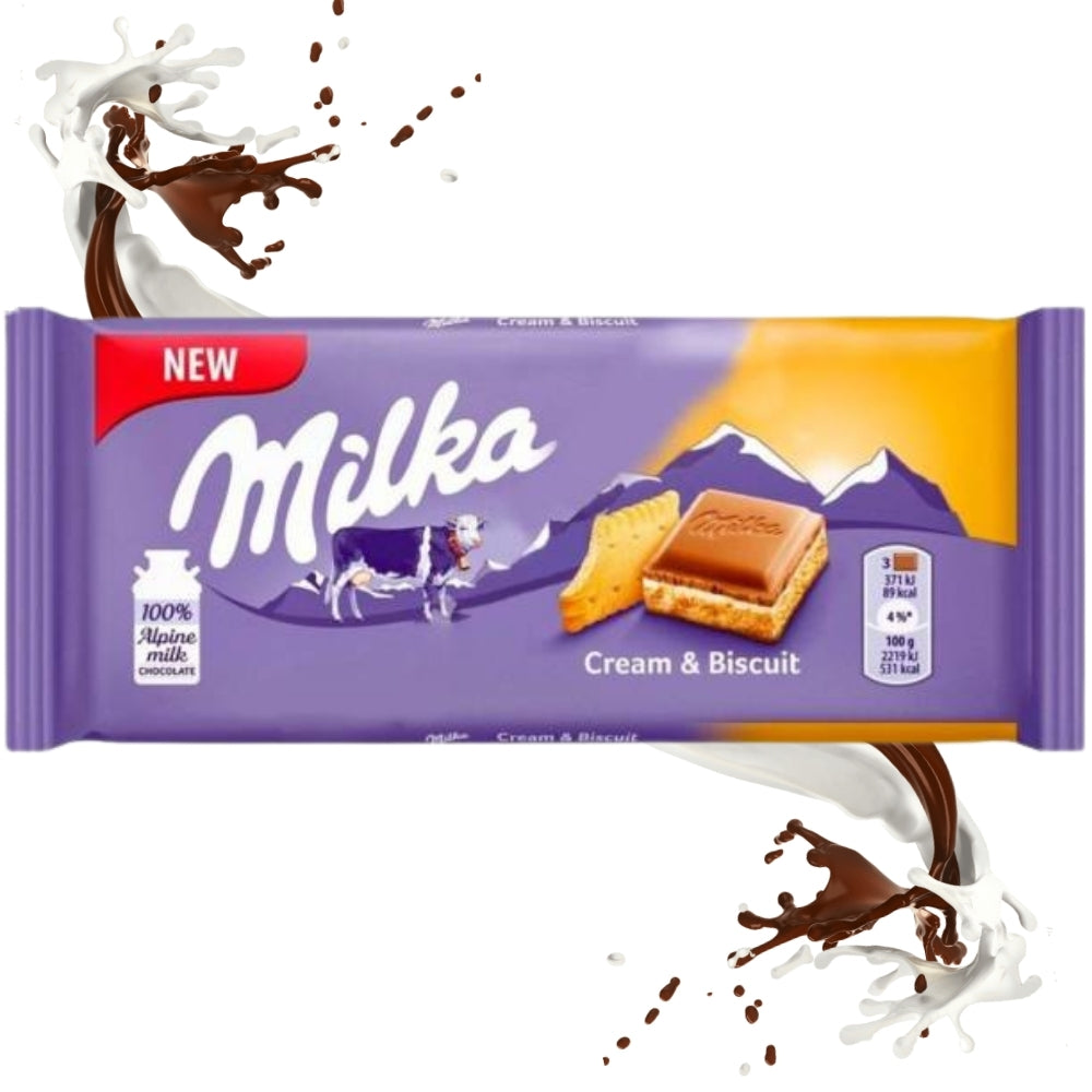 Milka Cream & biscuits (100 g)