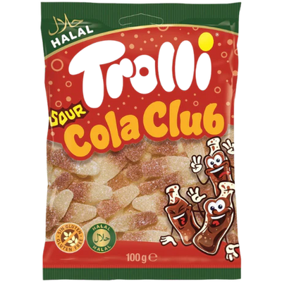 trolli sour cola club 100g