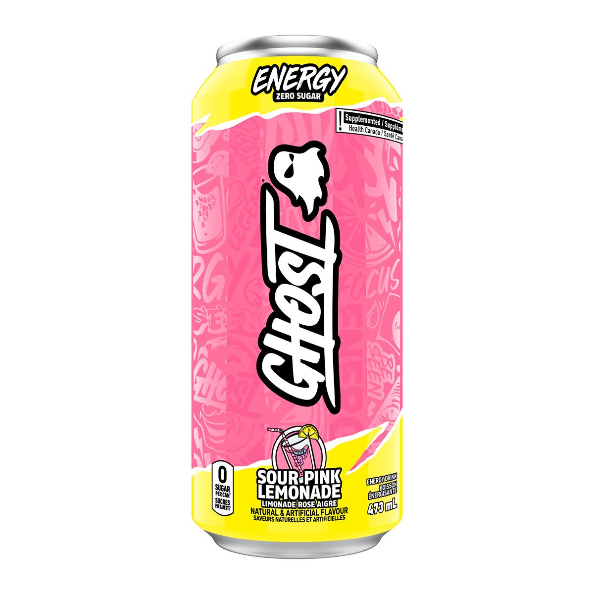 Ghost  Sour Pink Lemonade 473ml