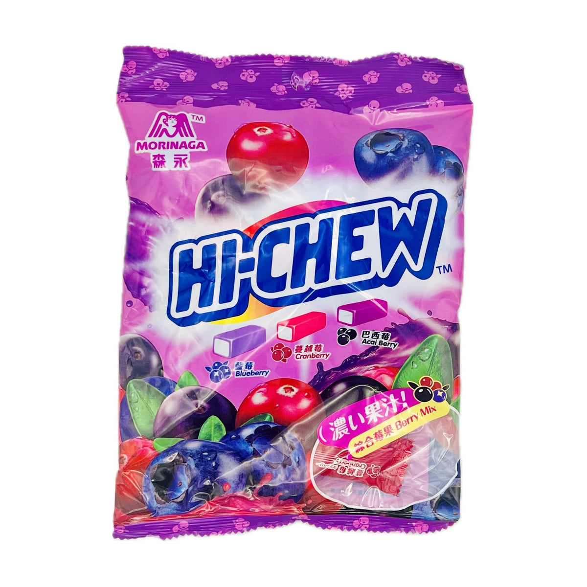 Hi-Chew Soft Candy (Blueberry, Cranberry, Acai Berry) 90g