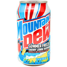 Mountain Dew Summer Freeze Cherry Lemon Raspberry 355ml