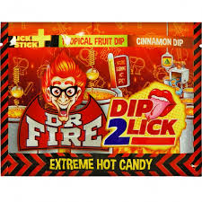 DR Fire Dip 2 Lick Extreme hot Candy 18g