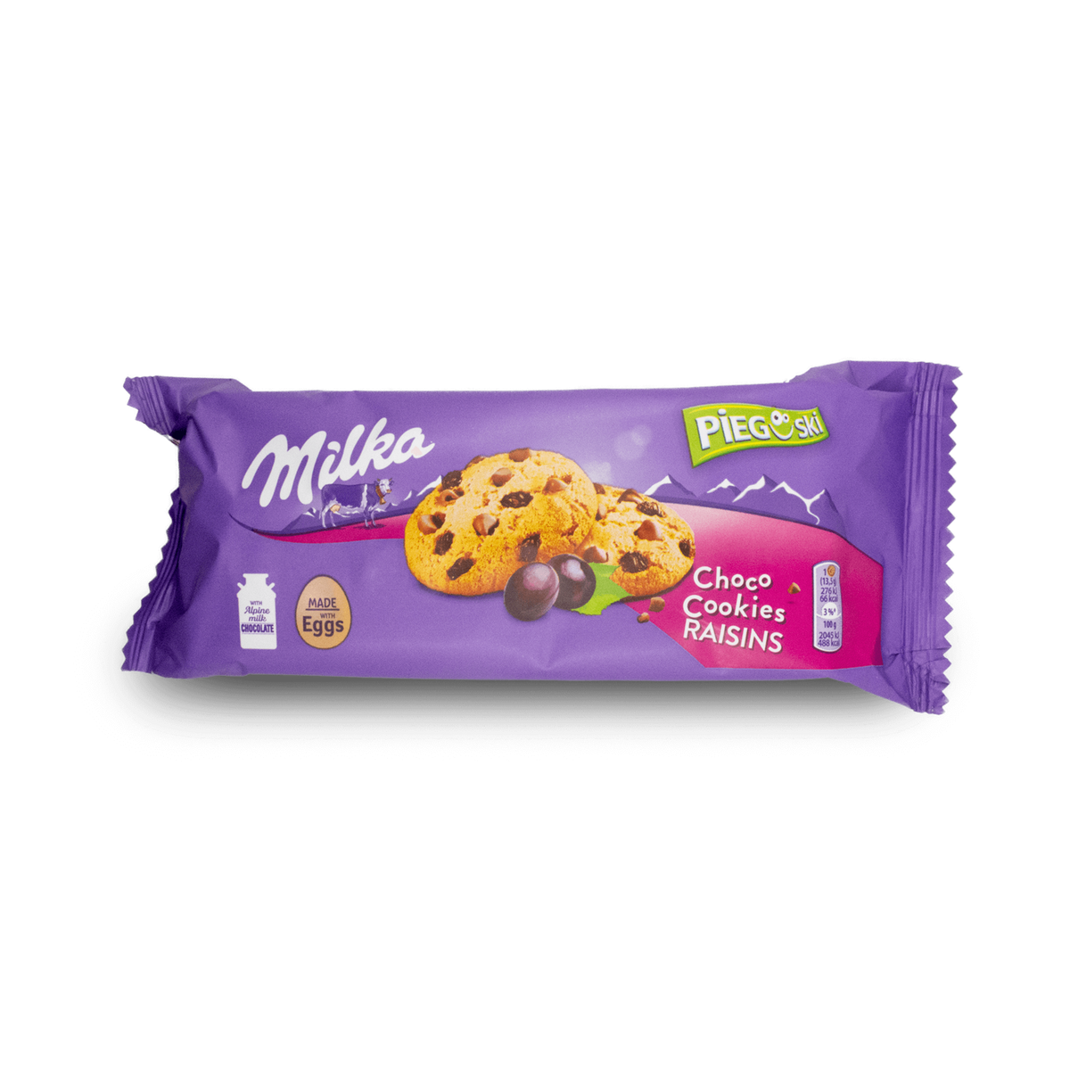 Milka Pieg Ski Choco Cookies Raisins 100G
