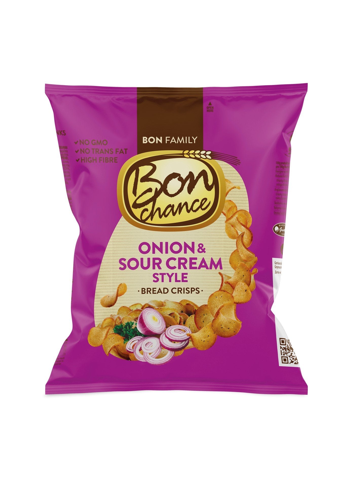 Bon Chance Onion & Sour Cream Bread Crisps 60g