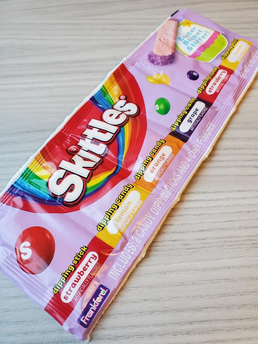 Skittles Dipping Candy (4 flavor & 2 sticks) 24g