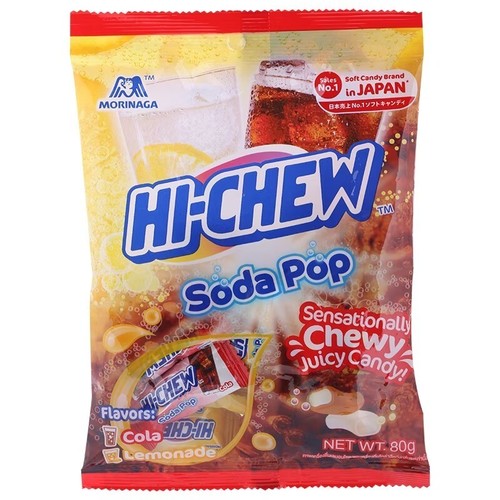 Hi-Chew Soda Pop(Cola & Lemonade) Japanese 80g