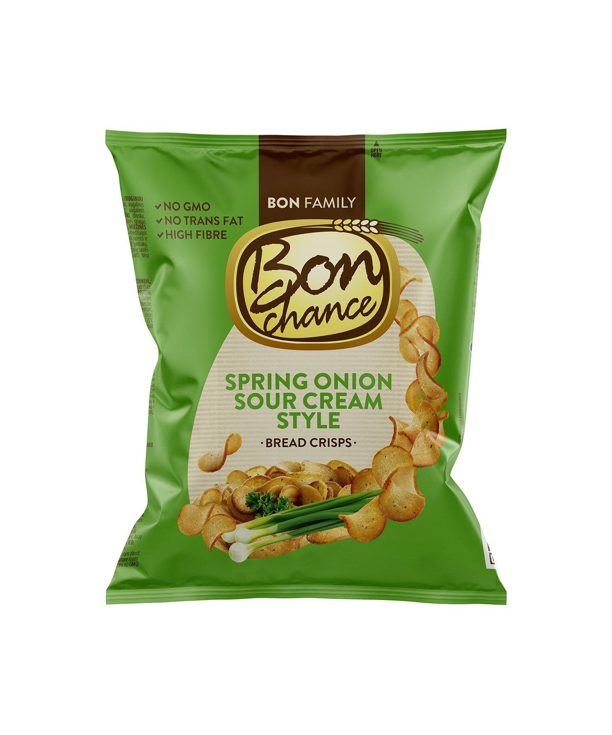Bon Chance Spring Onion Sour Cream Style Bread Crisps 60g