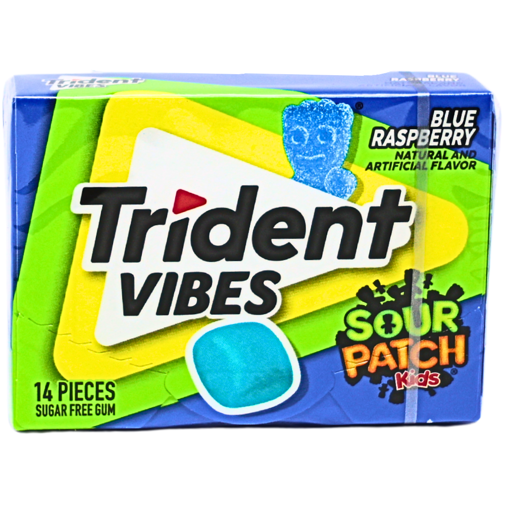 Trident Vibes Blue Raspberry 14 Pieces